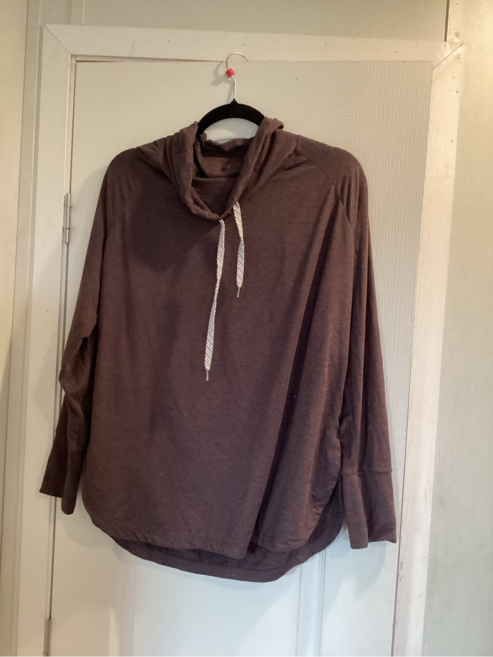 Members Mark Relaxed Hooded Pullover Top XL EUC